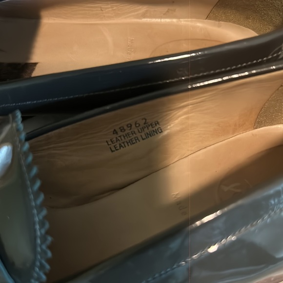 JCrew Dark Grey patent leather loafers 6.5 - Picture 2 of 3